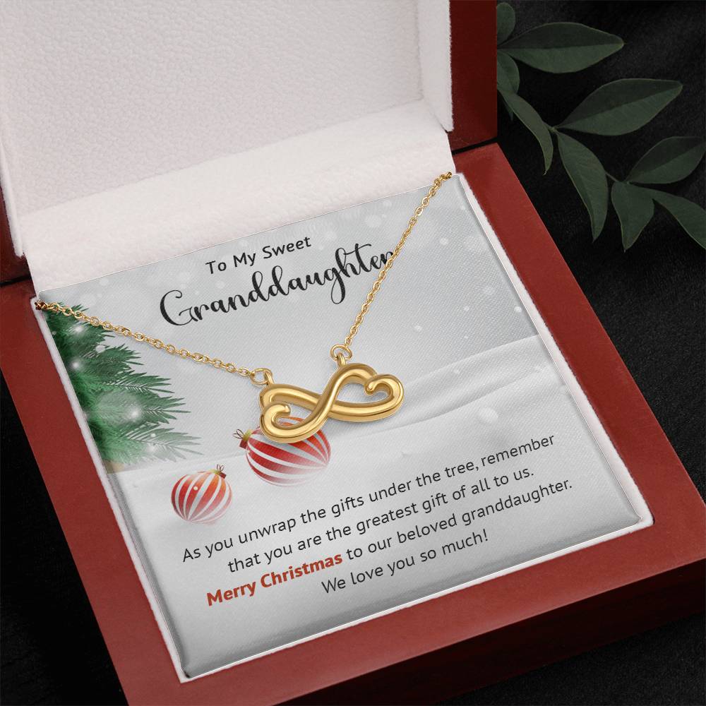 Granddaughter - Greatest Gift - Christmas gift - Endless Love Necklace