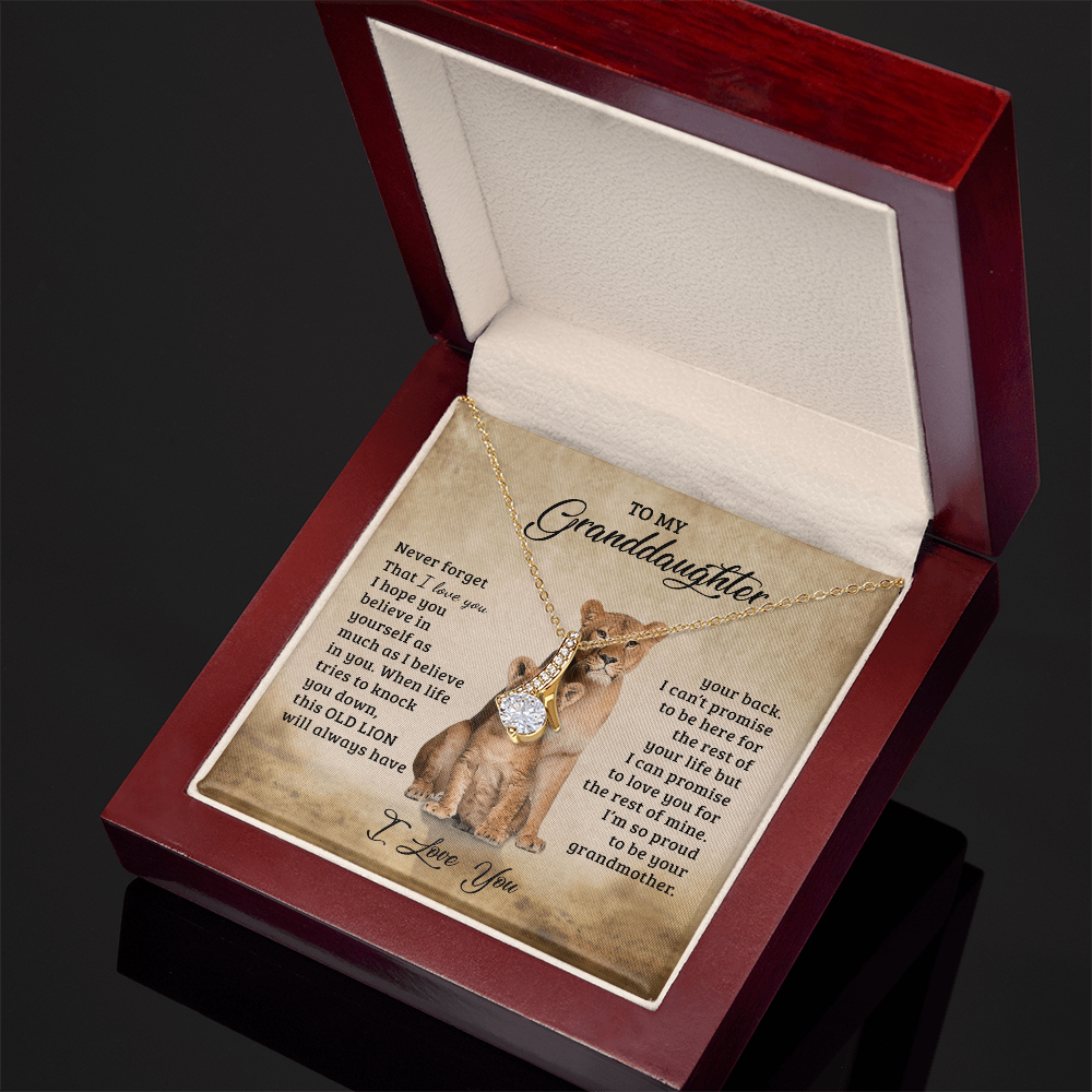 To My Granddaughter - Gift for Granddaughter - Alluring Beauty Necklace