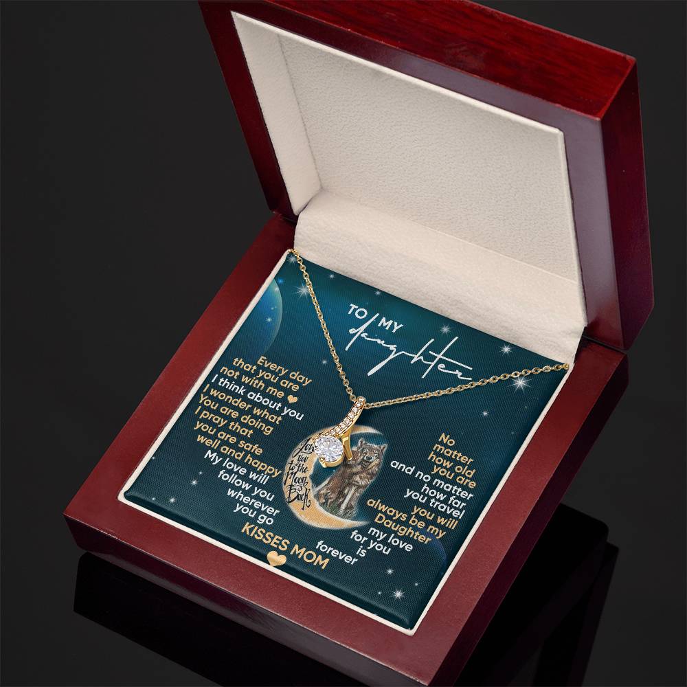 To My Daughter - Gift for Daughter - Alluring Beauty Necklace