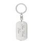 To My Boyfriend -  Dog Tag Keychain