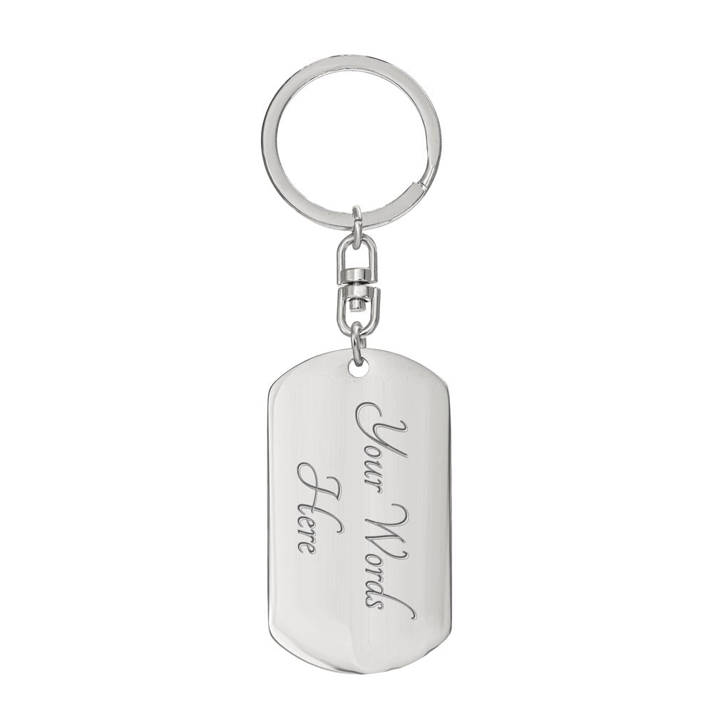 To My Boyfriend -  Dog Tag Keychain
