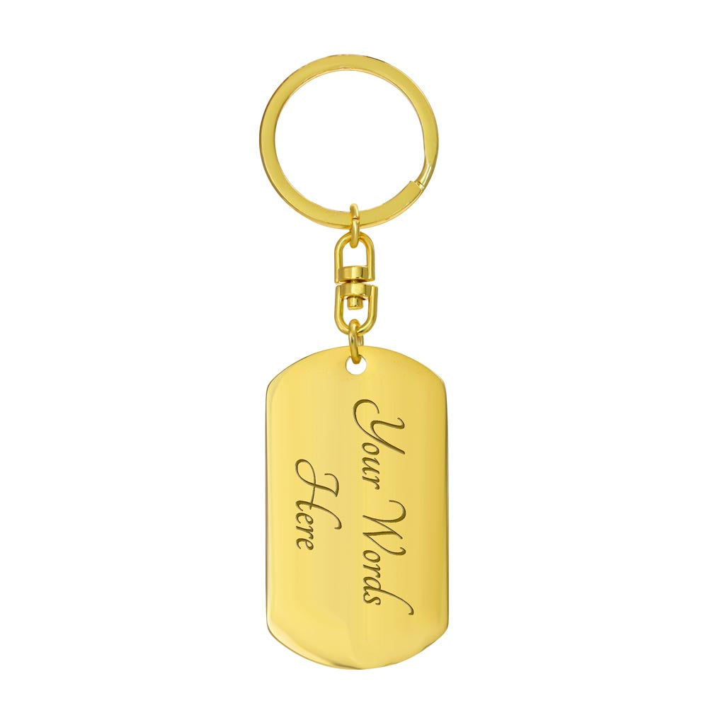 To My Boyfriend -  Dog Tag Keychain