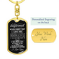 To My Boyfriend -  Dog Tag Keychain