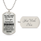 To My Son - Dog Tag Necklace