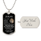 To My Son - Dog Tag Necklace