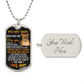 To My Son - Dog Tag Necklace