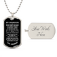 My Grandson - Dog Tag Necklace