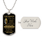 To My Daughter - Dog Tag Necklace