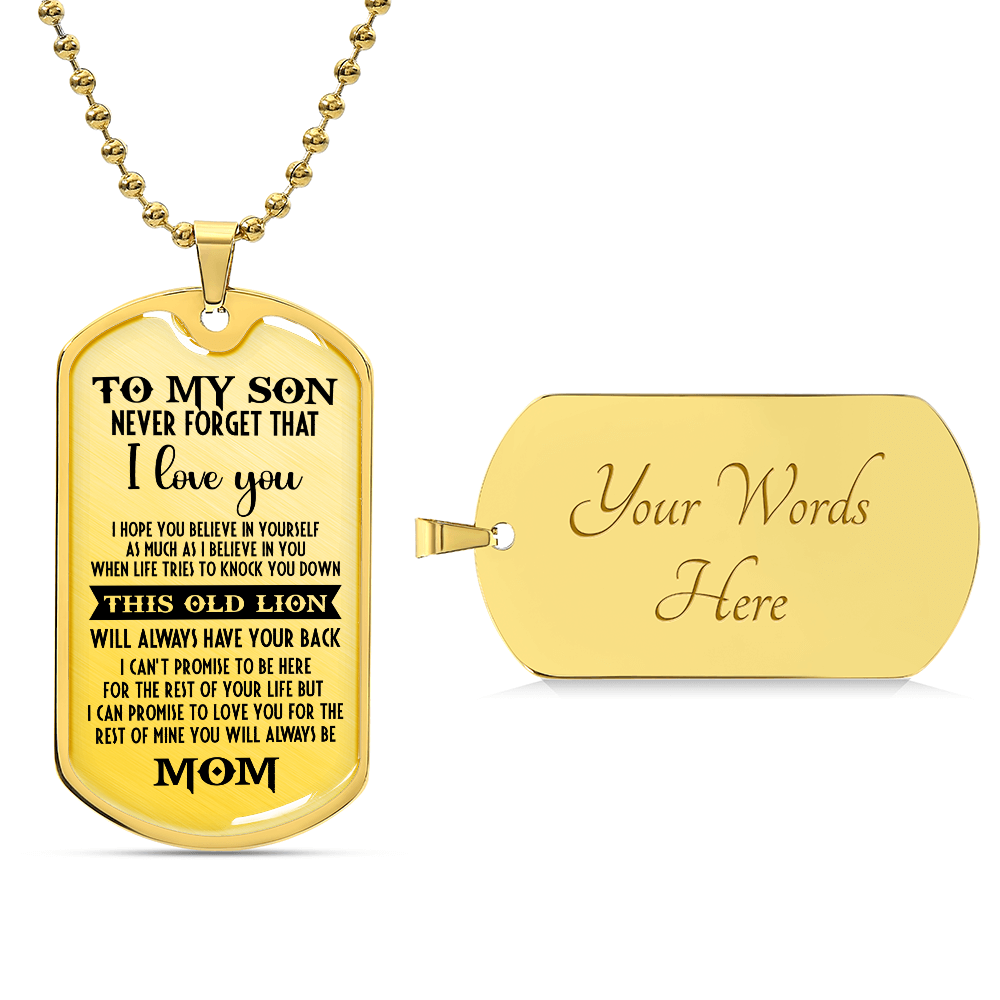 To My Son - Dog Tag Necklace