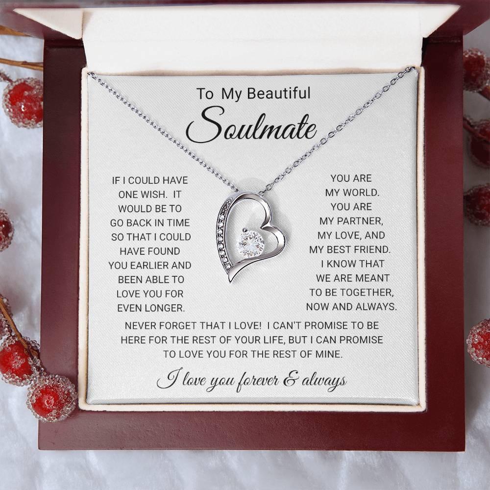 To My  Soulmate - Forever Love Necklace