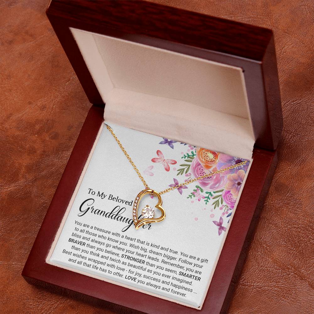 To My Granddaughter - Forever Love Necklace
