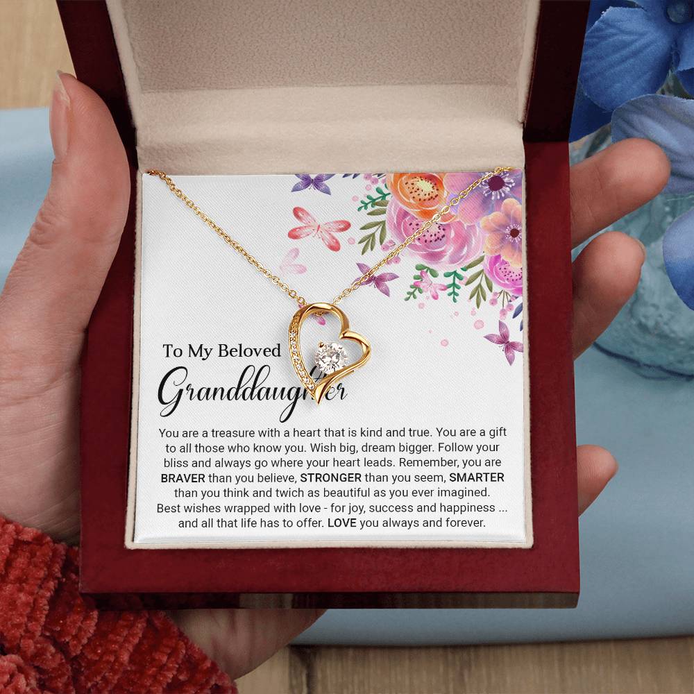To My Granddaughter - Forever Love Necklace