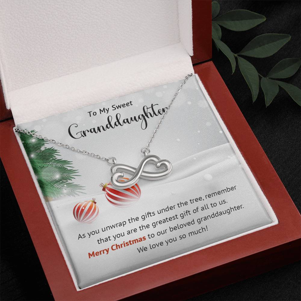 Granddaughter - Greatest Gift - Christmas gift - Endless Love Necklace