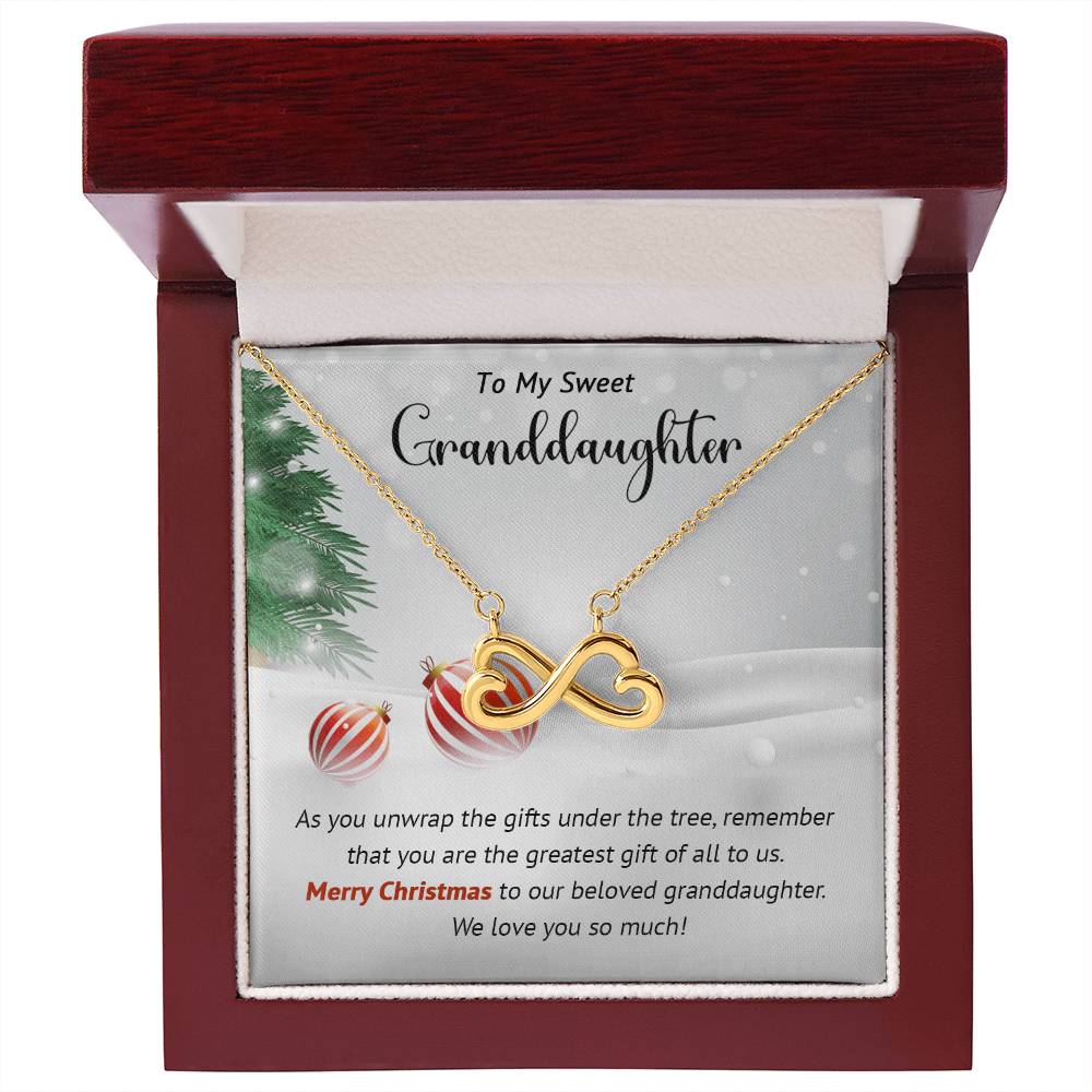 Granddaughter - Greatest Gift - Christmas gift - Endless Love Necklace