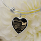 To my Granddaughter -  Luxury Heart Bangle