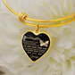 To my Granddaughter -  Luxury Heart Bangle