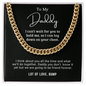 To My Daddy - Cuban Link Chain