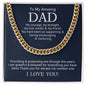 To My Dad - Cuban Link Chain