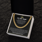 To My Man - Gift for Man - Cuban Link Chain