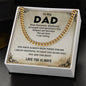 To My Dad - Cuban Link Chain