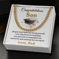 Perfect Graduation Gift - Congratulations - Cuban Link Chain