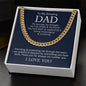 To My Dad - Cuban Link Chain