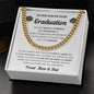 Perfect Graduation Gift - Congratulations - Cuban Link Chain