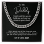 To My Daddy - Cuban Link Chain