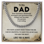 To My Dad - Cuban Link Chain