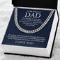To My Dad - Cuban Link Chain