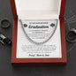 Perfect Graduation Gift - Congratulations - Cuban Link Chain