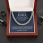 To My Dad - Cuban Link Chain