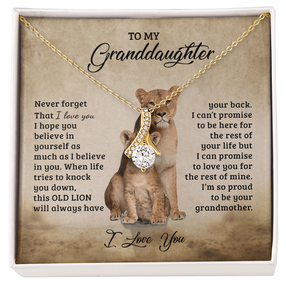 To My Granddaughter - Gift for Granddaughter - Alluring Beauty Necklace