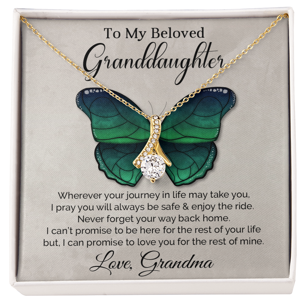 To My Granddaughter - Alluring Beauty Necklace