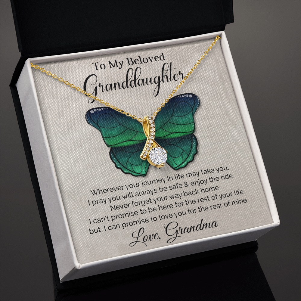 To My Granddaughter - Alluring Beauty Necklace