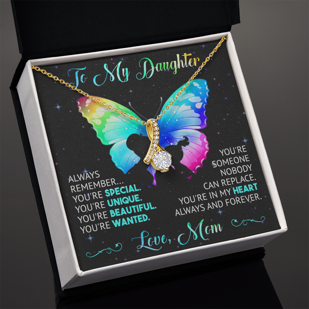 To My Daughter - Gift for Daughter - Alluring Beauty Necklace