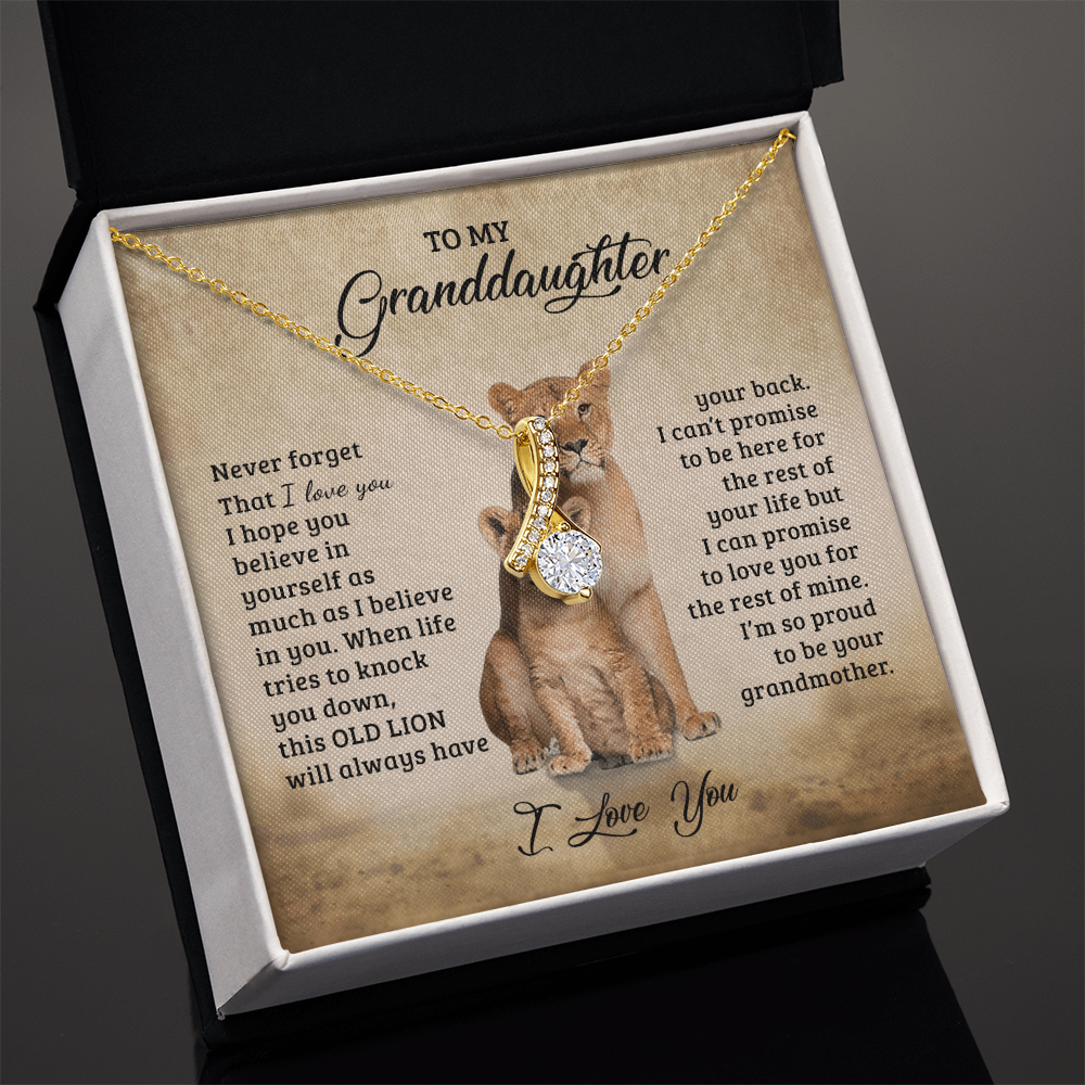 To My Granddaughter - Gift for Granddaughter - Alluring Beauty Necklace