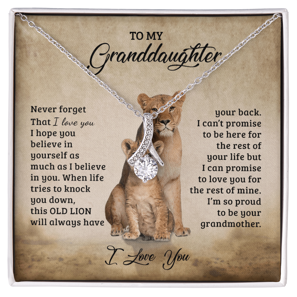 To My Granddaughter - Gift for Granddaughter - Alluring Beauty Necklace