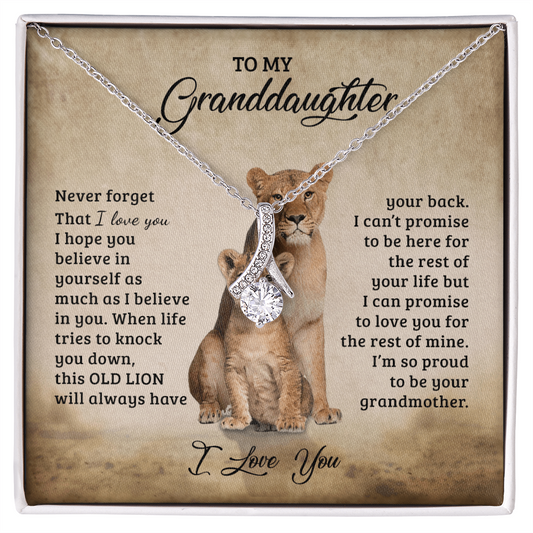 To My Granddaughter - Gift for Granddaughter - Alluring Beauty Necklace