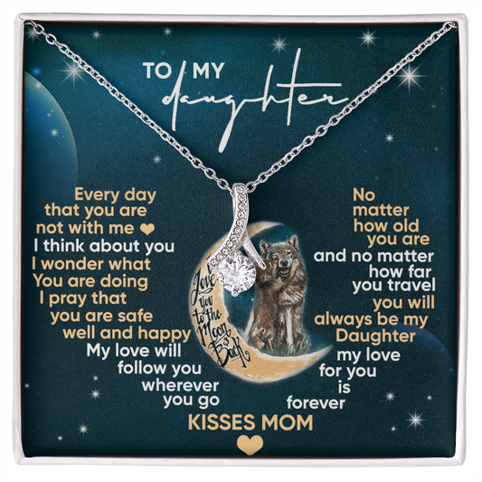 To My Daughter - Gift for Daughter - Alluring Beauty Necklace