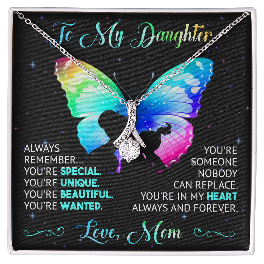 To My Daughter - Gift for Daughter - Alluring Beauty Necklace