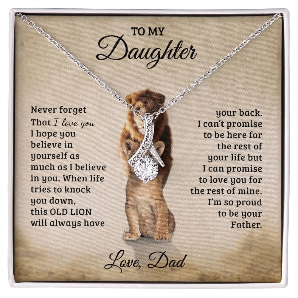 To My Daughter - Gift for Daughter - Alluring Beauty Necklace