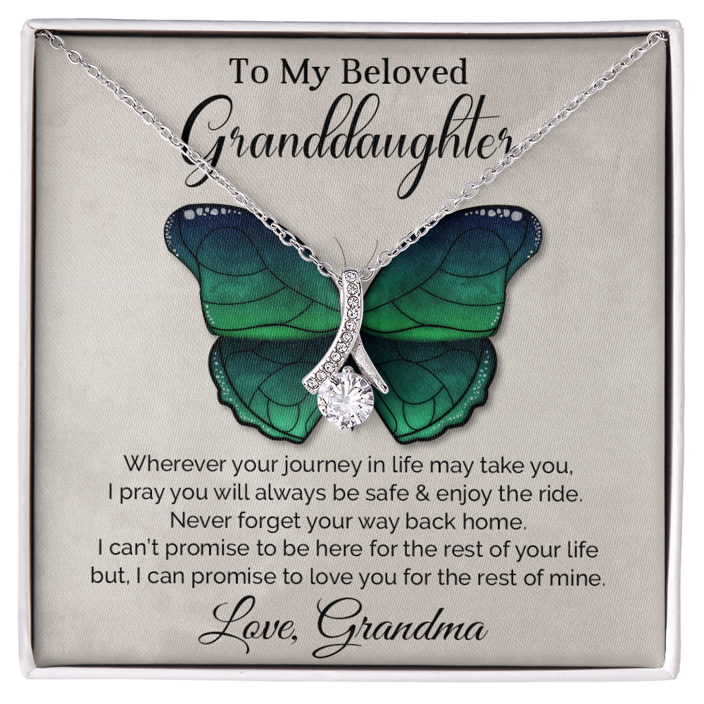 To My Granddaughter - Alluring Beauty Necklace