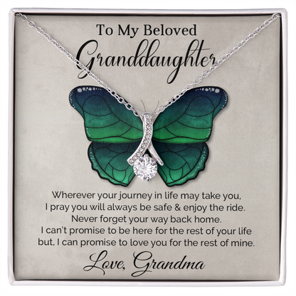 To My Granddaughter - Alluring Beauty Necklace