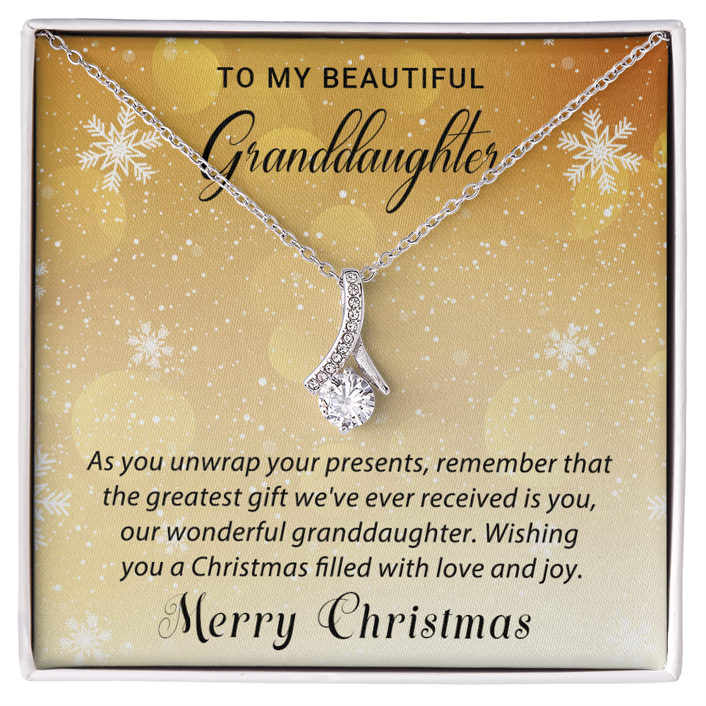 Granddaughter - Love & Joy - Christmas gift - Alluring Beauty Necklace