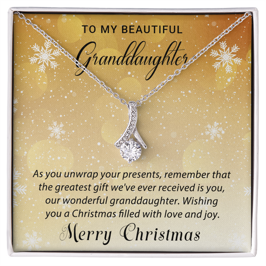 Granddaughter - Love & Joy - Christmas gift - Alluring Beauty Necklace