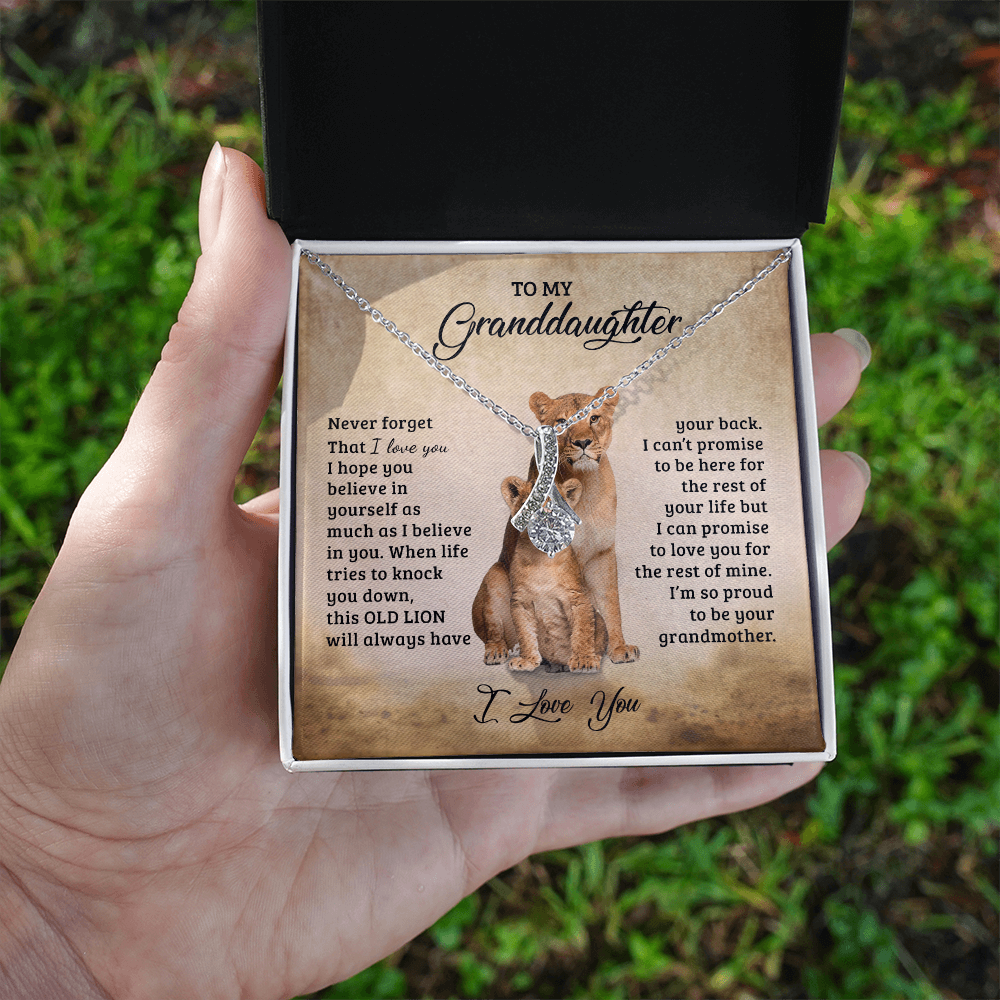 To My Granddaughter - Gift for Granddaughter - Alluring Beauty Necklace