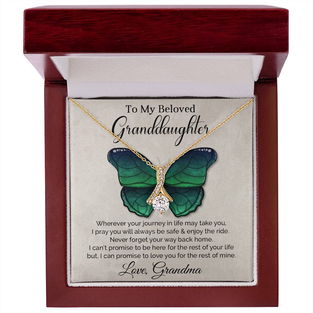 To My Granddaughter - Alluring Beauty Necklace