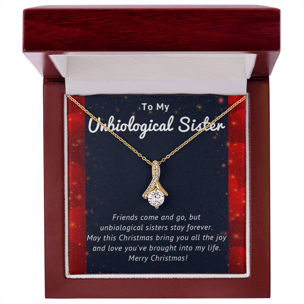 To My Unbiological Sister - Christmas Gift - Alluring Beauty Necklace