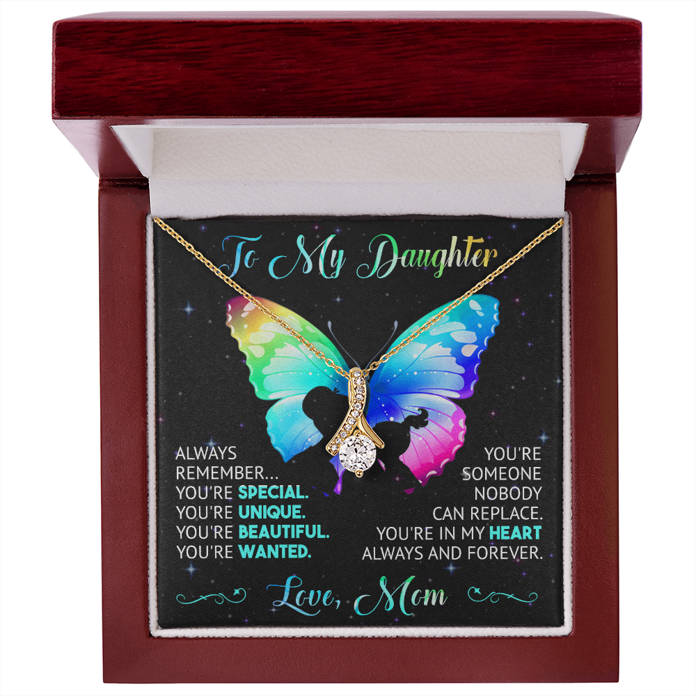 To My Daughter - Gift for Daughter - Alluring Beauty Necklace